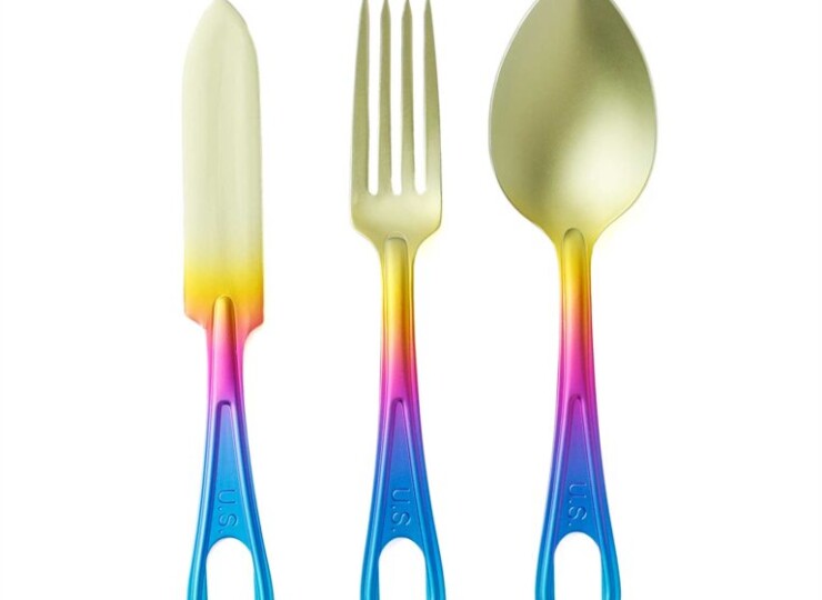 BLA-2404　U.S. TITANIUM CUTLERY SET　